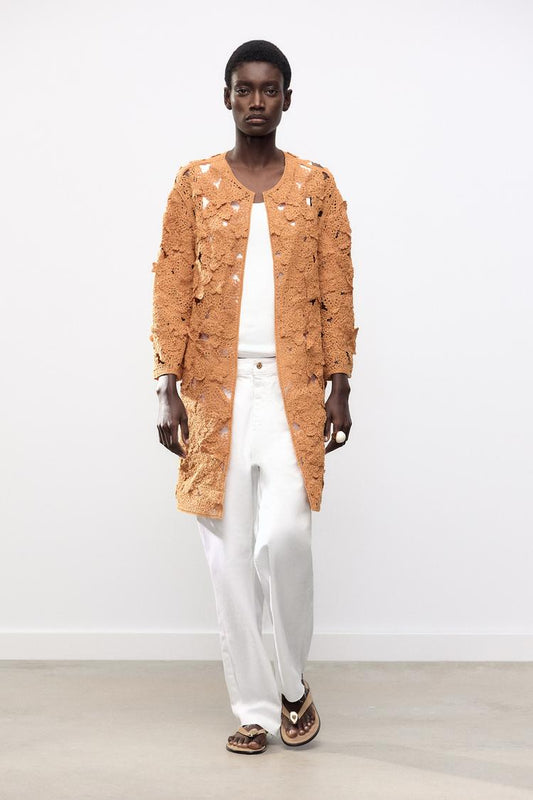 MACRAMÉ OPEN COAT