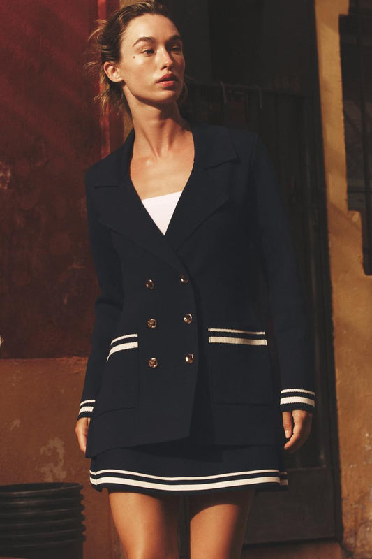 CROSSOVER KNIT BLAZER
