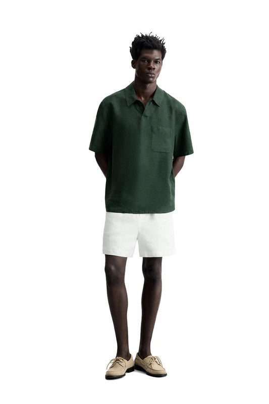 100% LINEN POLO SHIRT