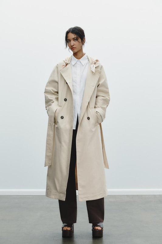 LONG SCARF TRENCH COAT