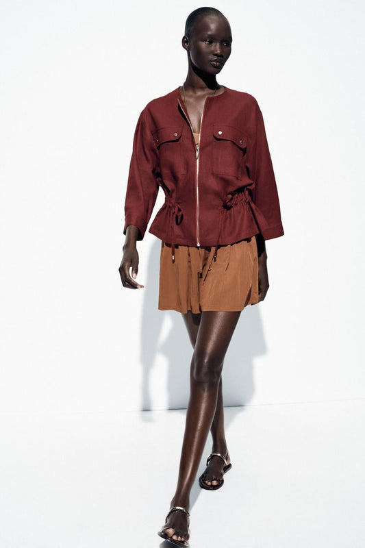 LINEN SAFARI JACKET